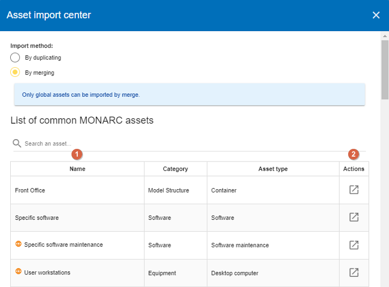 Asset Import Center